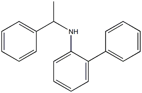 2-phenyl-N-(1-phenylethyl)aniline Structure