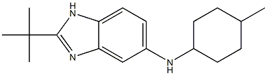 2-tert-butyl-N-(4-methylcyclohexyl)-1H-1,3-benzodiazol-5-amine 구조식 이미지