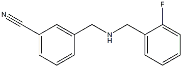 3-({[(2-fluorophenyl)methyl]amino}methyl)benzonitrile 구조식 이미지