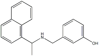 3-({[1-(naphthalen-1-yl)ethyl]amino}methyl)phenol Structure