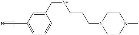 3-({[3-(4-methylpiperazin-1-yl)propyl]amino}methyl)benzonitrile 구조식 이미지