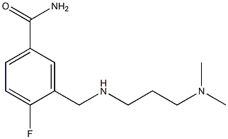 3-({[3-(dimethylamino)propyl]amino}methyl)-4-fluorobenzamide 구조식 이미지