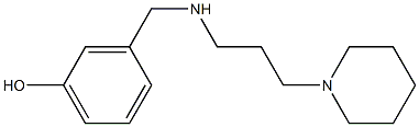 3-({[3-(piperidin-1-yl)propyl]amino}methyl)phenol Structure