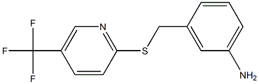 3-({[5-(trifluoromethyl)pyridin-2-yl]sulfanyl}methyl)aniline Structure