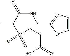 3-({1-[(furan-2-ylmethyl)carbamoyl]ethane}sulfonyl)propanoic acid Structure