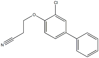 3-(2-chloro-4-phenylphenoxy)propanenitrile Structure