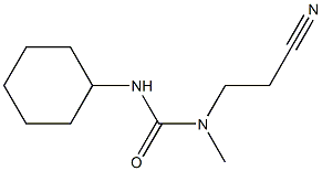 3-(2-cyanoethyl)-1-cyclohexyl-3-methylurea Structure