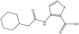 3-(2-cyclohexylacetamido)thiophene-2-carboxylic acid Structure