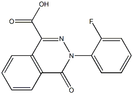 3-(2-fluorophenyl)-4-oxo-3,4-dihydrophthalazine-1-carboxylic acid Structure
