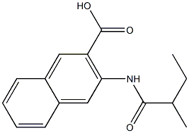 3-(2-methylbutanamido)naphthalene-2-carboxylic acid 구조식 이미지