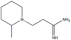 3-(2-methylpiperidin-1-yl)propanimidamide Structure