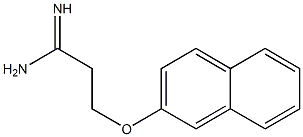 3-(2-naphthyloxy)propanimidamide 구조식 이미지