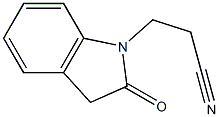 3-(2-oxo-2,3-dihydro-1H-indol-1-yl)propanenitrile 구조식 이미지