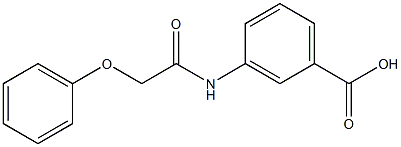3-(2-phenoxyacetamido)benzoic acid 구조식 이미지