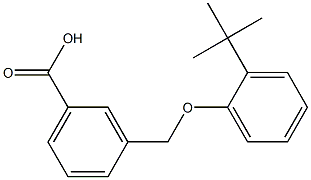 3-(2-tert-butylphenoxymethyl)benzoic acid 구조식 이미지