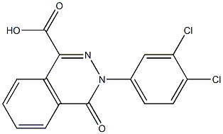 3-(3,4-dichlorophenyl)-4-oxo-3,4-dihydrophthalazine-1-carboxylic acid Structure