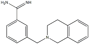 3-(3,4-dihydroisoquinolin-2(1H)-ylmethyl)benzenecarboximidamide Structure