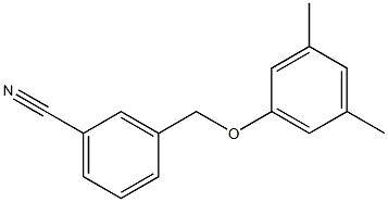 3-(3,5-dimethylphenoxymethyl)benzonitrile Structure