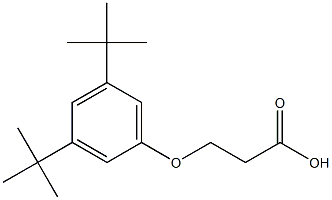 3-(3,5-di-tert-butylphenoxy)propanoic acid 구조식 이미지