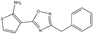3-(3-benzyl-1,2,4-oxadiazol-5-yl)thiophen-2-amine Structure