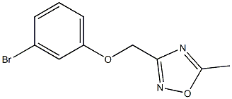 3-(3-bromophenoxymethyl)-5-methyl-1,2,4-oxadiazole Structure