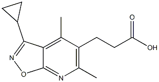 3-(3-cyclopropyl-4,6-dimethylisoxazolo[5,4-b]pyridin-5-yl)propanoic acid Structure