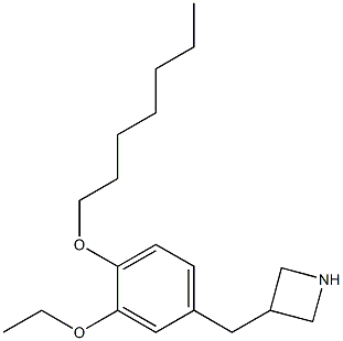 3-(3-Ethoxy-4-heptyloxy-benzyl)-azetidine 구조식 이미지