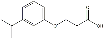 3-(3-isopropylphenoxy)propanoic acid 구조식 이미지