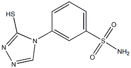 3-(3-sulfanyl-4H-1,2,4-triazol-4-yl)benzene-1-sulfonamide 구조식 이미지