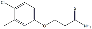 3-(4-chloro-3-methylphenoxy)propanethioamide Structure