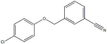 3-(4-chlorophenoxymethyl)benzonitrile 구조식 이미지