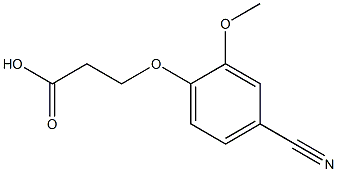 3-(4-cyano-2-methoxyphenoxy)propanoic acid Structure