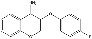 3-(4-fluorophenoxy)-3,4-dihydro-2H-1-benzopyran-4-amine 구조식 이미지