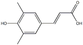 3-(4-hydroxy-3,5-dimethylphenyl)prop-2-enoic acid Structure