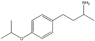 3-(4-isopropoxyphenyl)-1-methylpropylamine 구조식 이미지