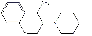 3-(4-methylpiperidin-1-yl)-3,4-dihydro-2H-1-benzopyran-4-amine 구조식 이미지