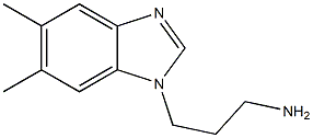 3-(5,6-dimethyl-1H-1,3-benzodiazol-1-yl)propan-1-amine Structure