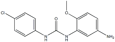3-(5-amino-2-methoxyphenyl)-1-(4-chlorophenyl)urea 구조식 이미지