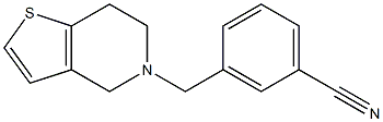 3-(6,7-dihydrothieno[3,2-c]pyridin-5(4H)-ylmethyl)benzonitrile Structure