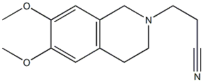 3-(6,7-dimethoxy-3,4-dihydroisoquinolin-2(1H)-yl)propanenitrile 구조식 이미지