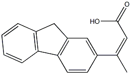 3-(9H-fluoren-2-yl)but-2-enoic acid 구조식 이미지