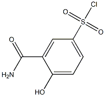 3-(aminocarbonyl)-4-hydroxybenzenesulfonyl chloride Structure