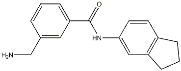3-(aminomethyl)-N-(2,3-dihydro-1H-inden-5-yl)benzamide 구조식 이미지