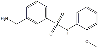3-(aminomethyl)-N-(2-methoxyphenyl)benzene-1-sulfonamide Structure