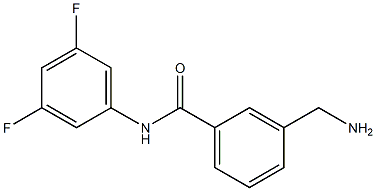 3-(aminomethyl)-N-(3,5-difluorophenyl)benzamide 구조식 이미지