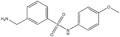 3-(aminomethyl)-N-(4-methoxyphenyl)benzenesulfonamide 구조식 이미지