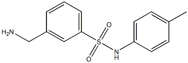 3-(aminomethyl)-N-(4-methylphenyl)benzenesulfonamide 구조식 이미지