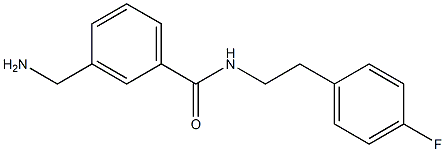 3-(aminomethyl)-N-[2-(4-fluorophenyl)ethyl]benzamide 구조식 이미지