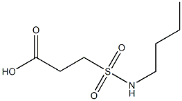 3-(butylsulfamoyl)propanoic acid Structure