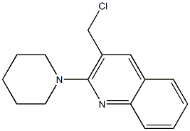 3-(chloromethyl)-2-(piperidin-1-yl)quinoline Structure